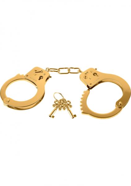 Fetish Fantasy Gold Metal Cuffs Handcuffs