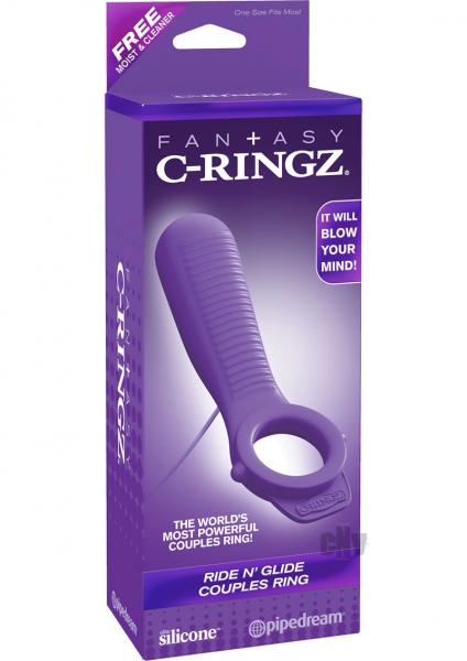 Fantasy C-Ringz Ride N Glide Couples Ring Purple