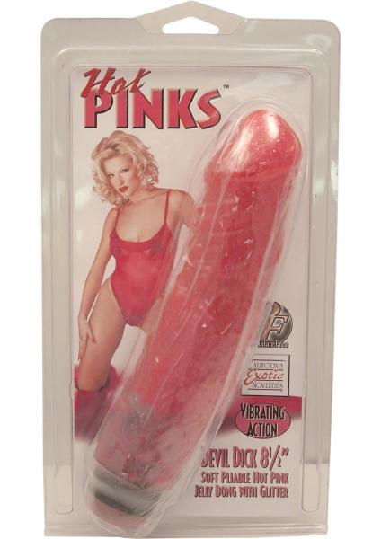 Hot Pinks Devil Dick 8.5 inches Vibrating Dildo