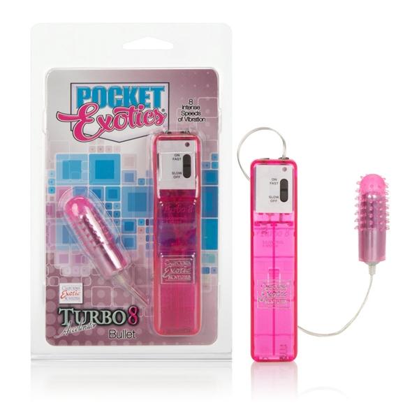 Turbo 8 Accelerator Single Bullet Vibrator Pink