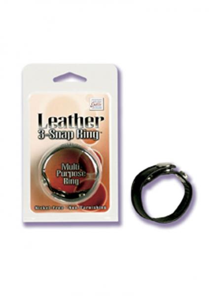 Black Leather Ring