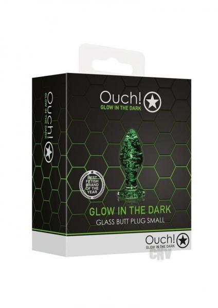 Ouch Glass Butt Plug Gitd Sm