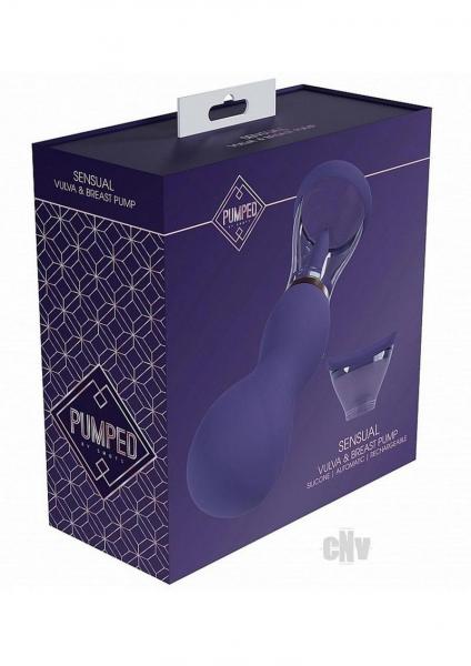 Pumped Sensual Automatic Rechargeable Vulva & Breast Pump Purple