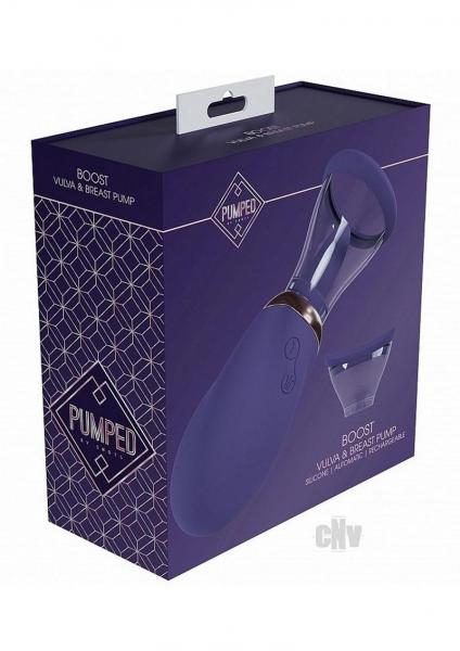 Pumped Boost Automatic Rechargeable Vulva & Breast Pump Purple