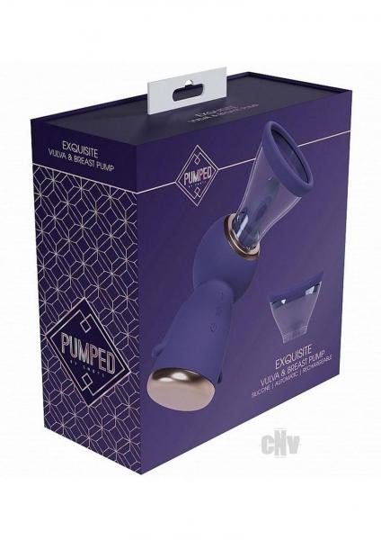Pumped Exquisite Automatic Rechargeable Vulva & Breast Pump Purple