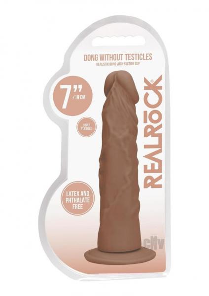 Real Rock Realistic Dildo - 7" - 17 Cm - Mocha