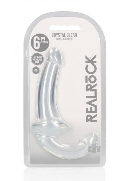 Realrock Strapless Starp On 6in Transparent