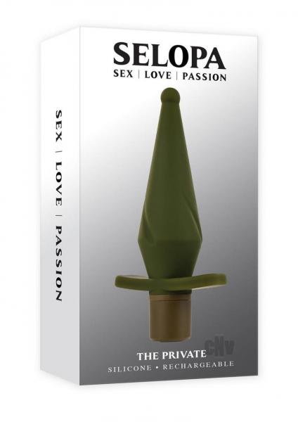 Selopa The Private Rechargeable Butt Plug Silicone Green