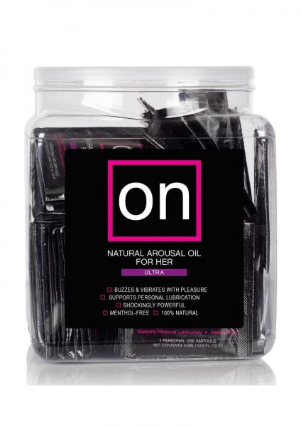 ON for Her Arousal Oil Ultra - Tub of 75 Single use Ampoule
