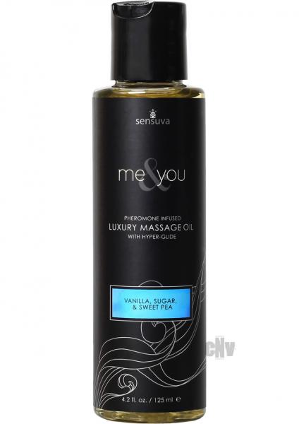 Me & You Massage Oil Vanilla, Sugar, Sweet Pea 4.2oz