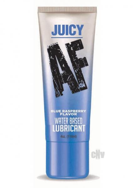 Juicy Af Water-based Lube - Blue Raspberry 4 Oz