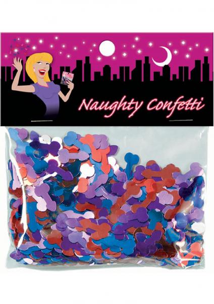 Naughty Confetti Penis Assorted Colors