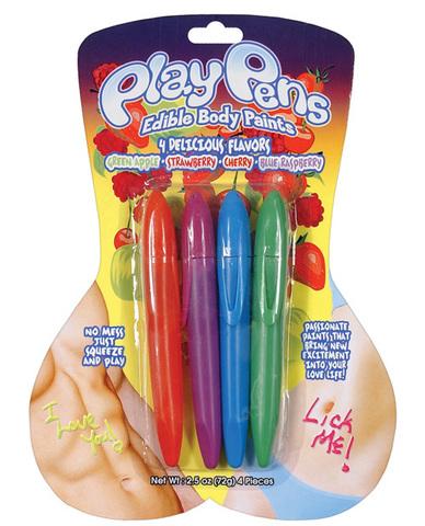 Play Pen Edible Body Paints 4 Pack