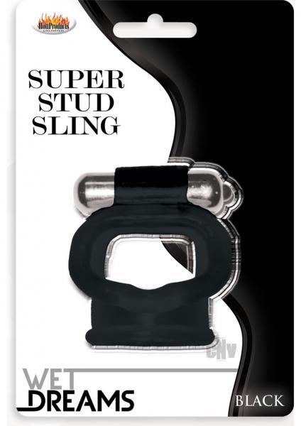 Wet Dreams Super Stud Sling - Black
