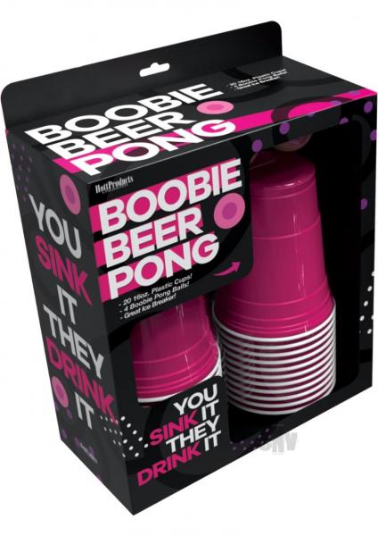 Boobie Beer Pong Boxed Set With Cups & Boobie Balls