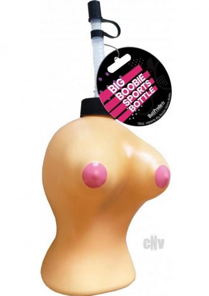 Big Boobie Sports Bottle Beige 16 Oz.