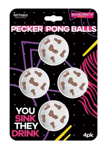 Pecker Beer Pong Balls 4-pack