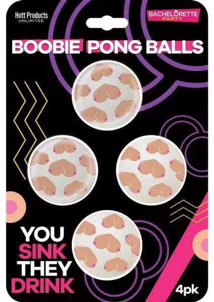 Boobie Beer Pong Balls 4-pack