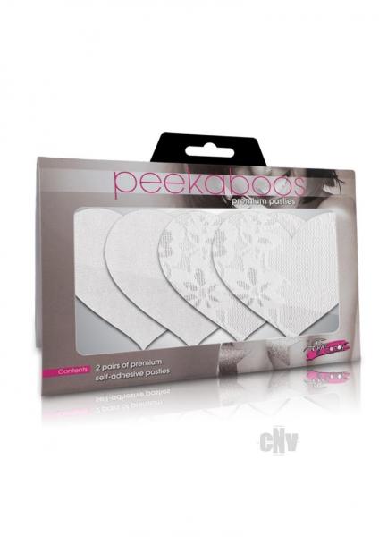 Luminous Hearts Pasties White 2 Pack
