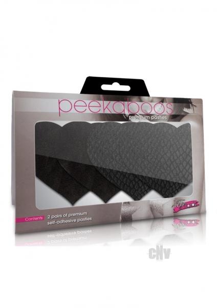 Classic Black Hearts Pasties