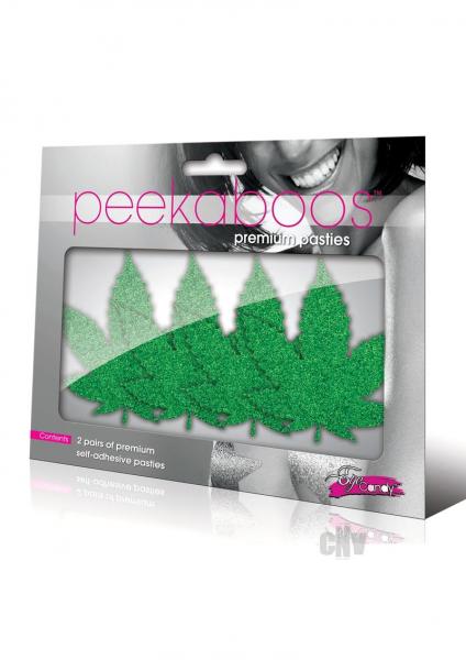 Peekaboos Mary Jane Pasties Green 2 Pairs