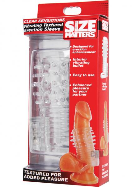 Clear Sensations Vibrating Textured Erection Sleeve