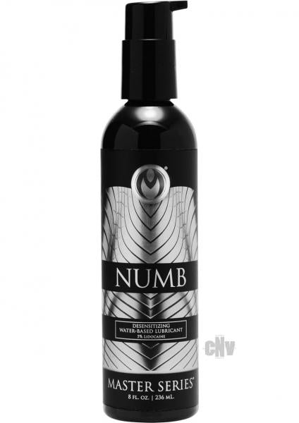 Numb Desensitizing Water Based Lubricant with Lidocaine - 8 oz