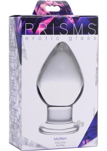 Molten Wide Glass Butt Plug