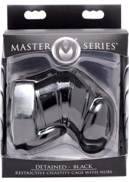 Detained - Black Restrictive Chastity Cage