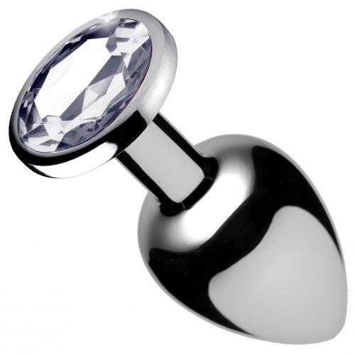 Clear Gem Anal Plug- Medium
