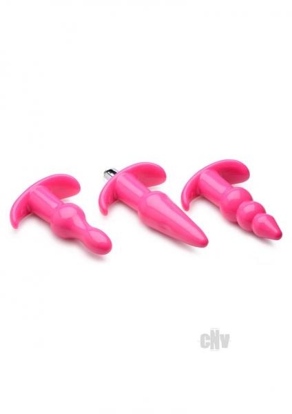 Thrill Trio Anal Plug Set - Pink