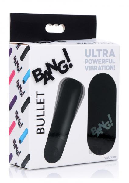Vibrating Bullet with Remote Control - Black