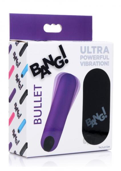 Vibrating Bullet with Remote Control - Purple