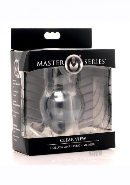 Clear View Hollow Anal Plug - Medium