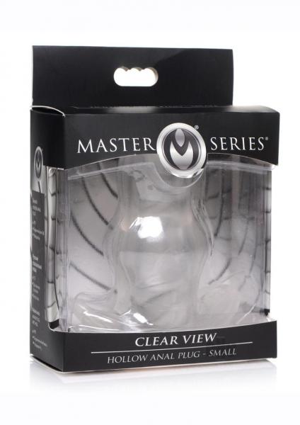 Clear View Hollow Anal Plug - Small