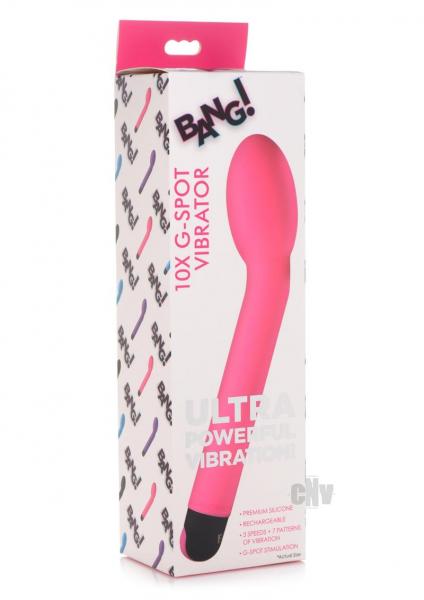 10X Silicone G-Spot Vibrator - Pink