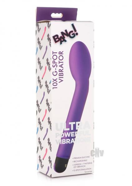 10X Silicone G-Spot Vibrator - Purple