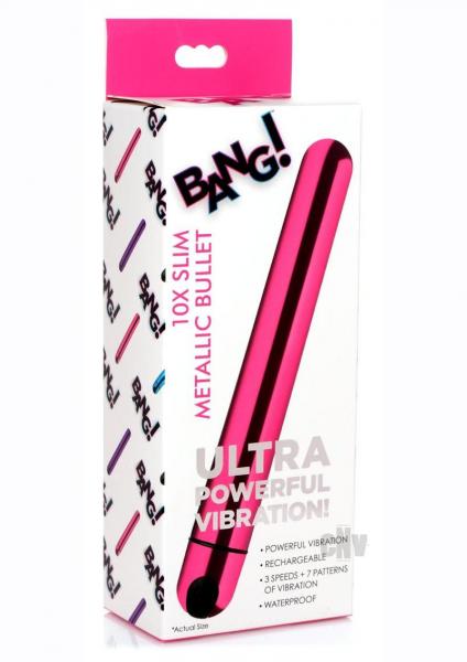 10X Slim Metallic Bullet - Pink