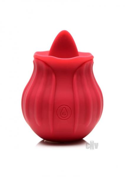 Bloomgasm Wild Violet 10X Silicone Clit Licking Stimulator - Red