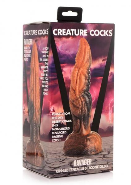 Ravager Rippled Tentacle Silicone Dildo