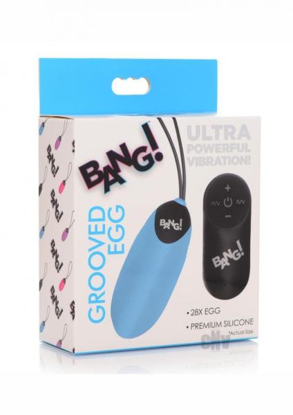 28X Grooved Silicone Vibrating Egg with Remote Control