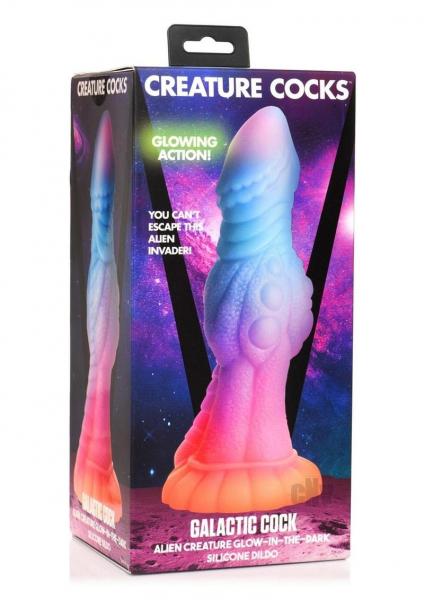 Galactic Cock Alien Creature Glow-in-the-Dark Silicone Dildo