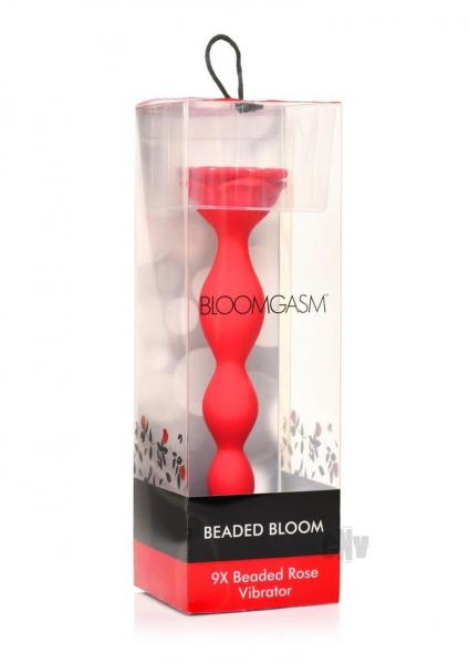 9X Beaded Bloom Silicone Rose Vibrator