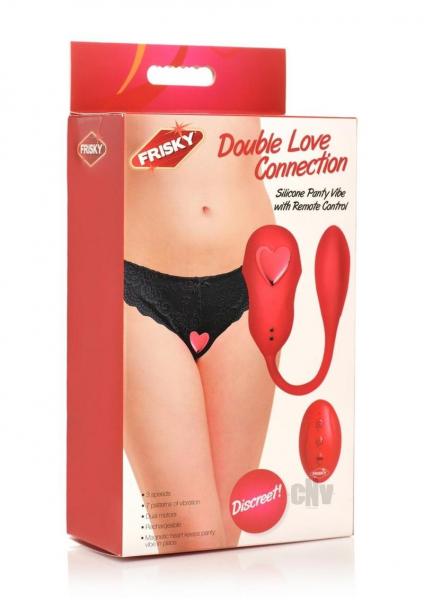 Double Love Connection Silicone Panty Vibe with Remote Control