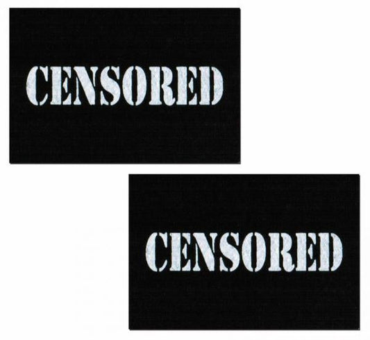 Censored Bar Black Pasties O/S