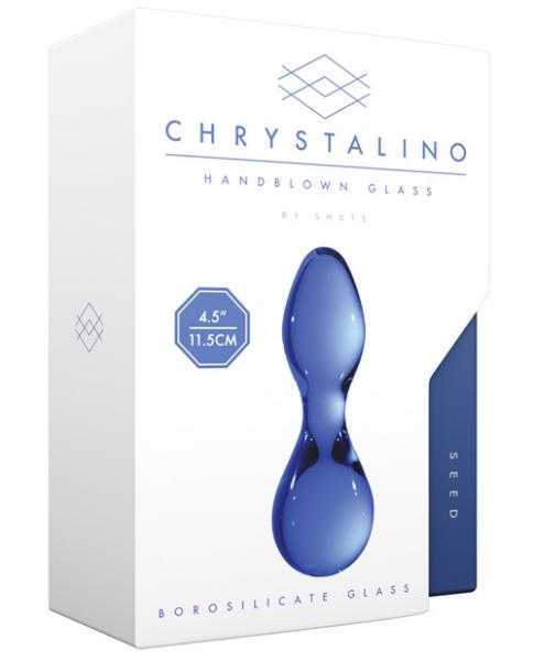 Chrystalino Seed Blue Glass Wand