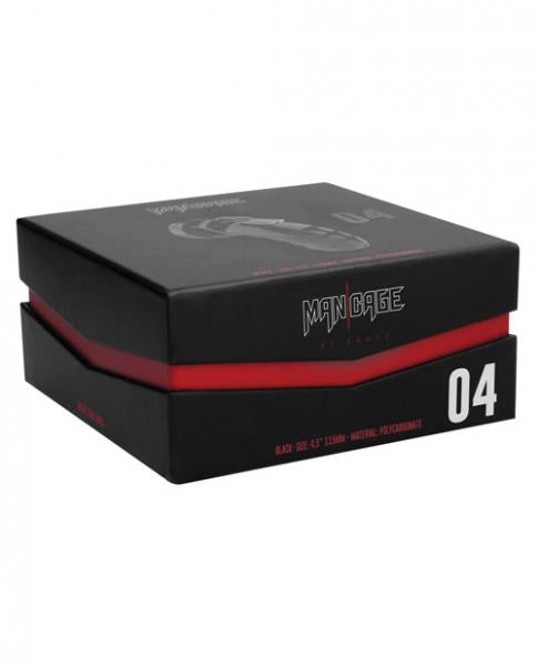 Mancage Model 04 Chastity 4.5 inches Cock Cage Black