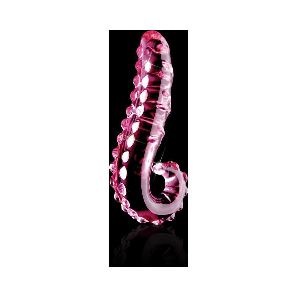 Icicles No 24 Glass Dong 6 Inches - Pink