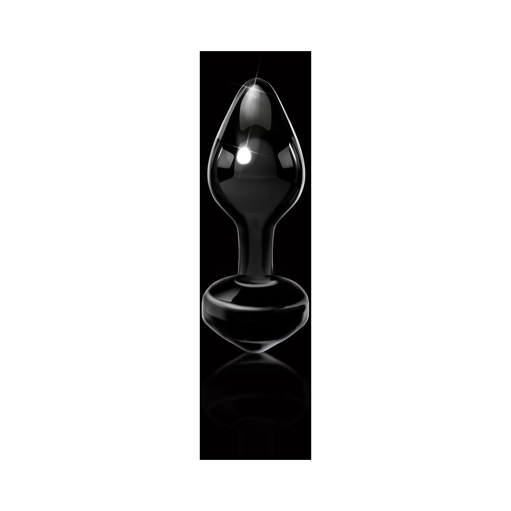Icicles No. 44 Black Glass Butt Plug