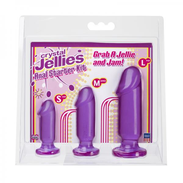 Crystal Jellies Anal Starter Kit - Purple